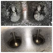 Walnut blasting before and after