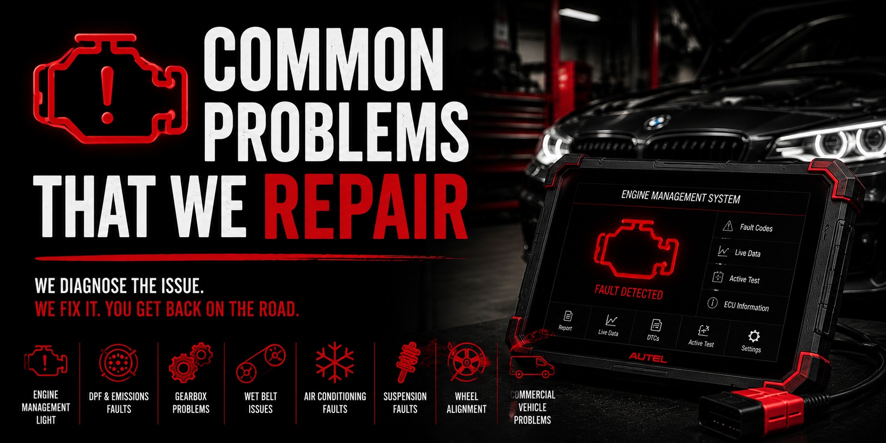 Common Vehicle Problems We Repair